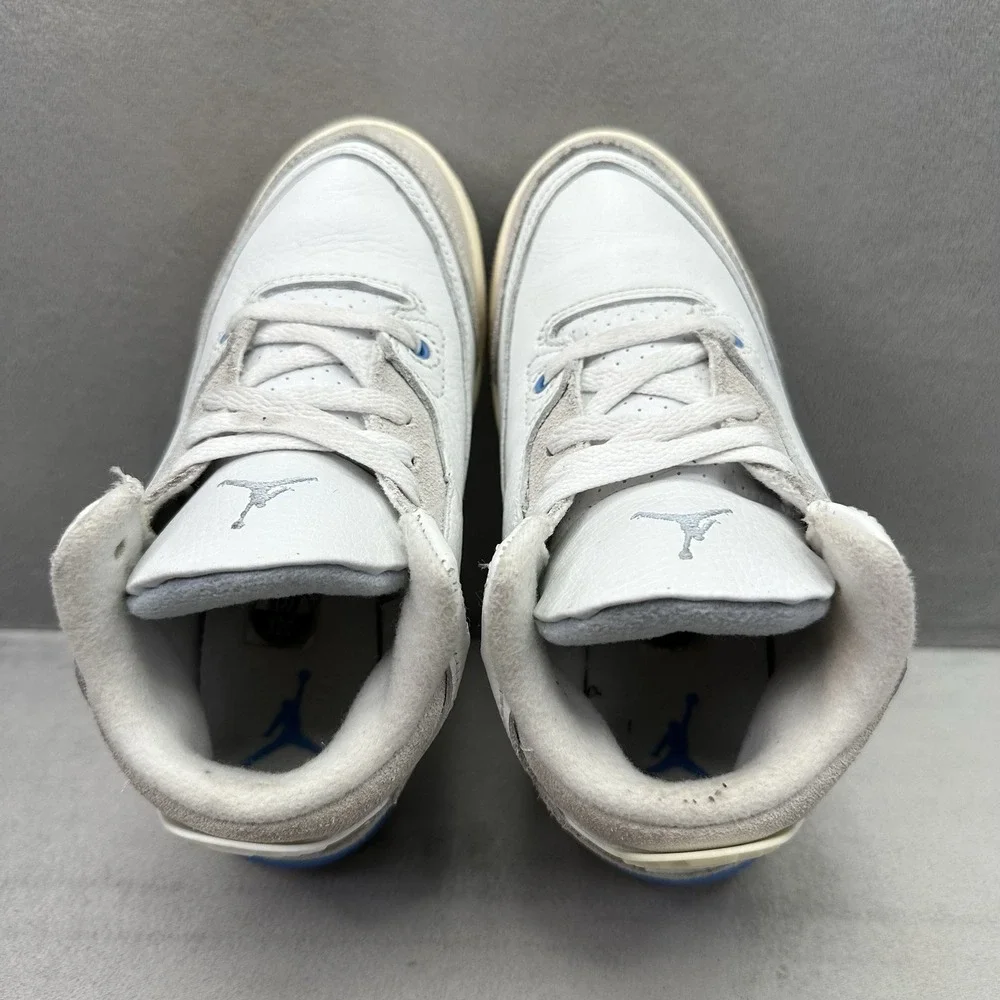 Nike Air Jordan 3 Retro (PS) Size 12C Shoes Lucky Shorts White / Blue Toddler
